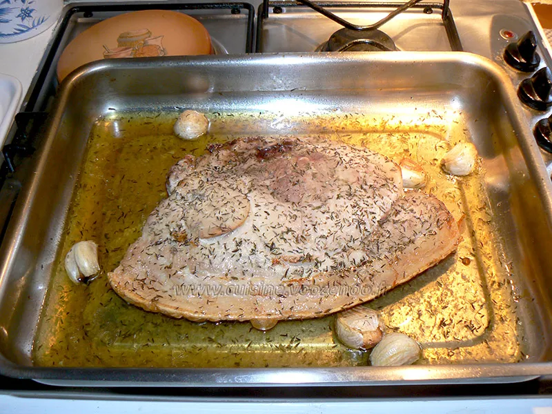 Rouelle de porc et pommes de terre au four etape2