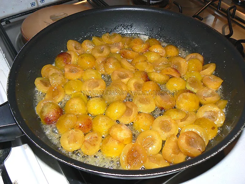 Mirliton aux mirabelles etape1