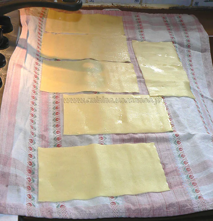 Lasagnes aux asperges, sauce safranée etape1