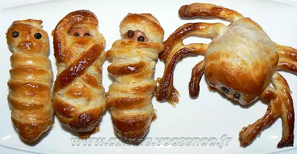 Feuilletés de knackis momifiées
