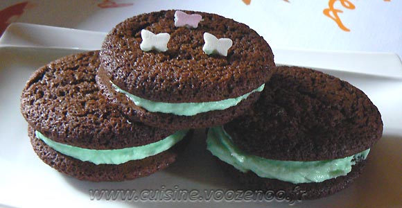 Biscuits double choco-menthe une