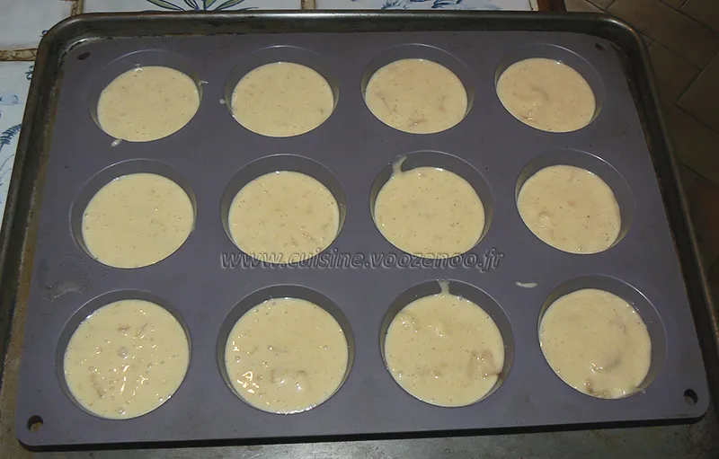 Muffins aux pommes caramelisées, beurre salé etape4
