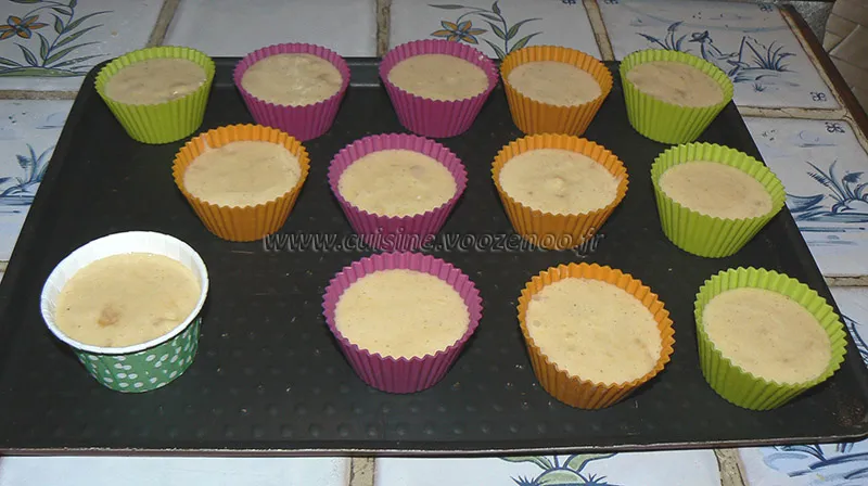 Muffins aux pommes caramelisées, beurre salé etape5