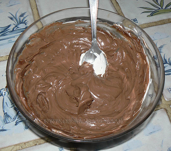 Tiramisu au nutella, chocolat, carambar façon liégeois etape2