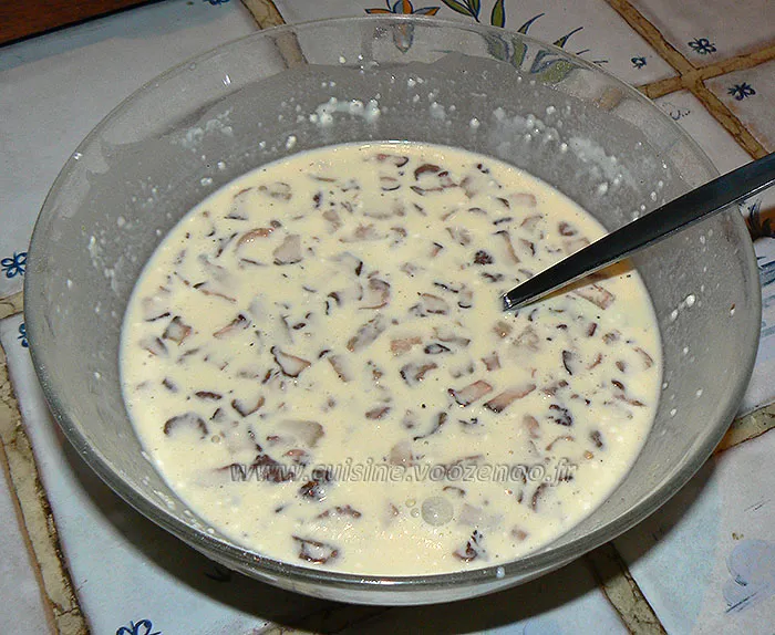 Petits flans aux cèpes etape3