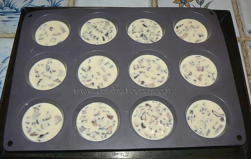 Petits flans aux cèpes etape4