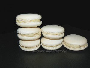 Macarons vanill et chocolat blanc fin