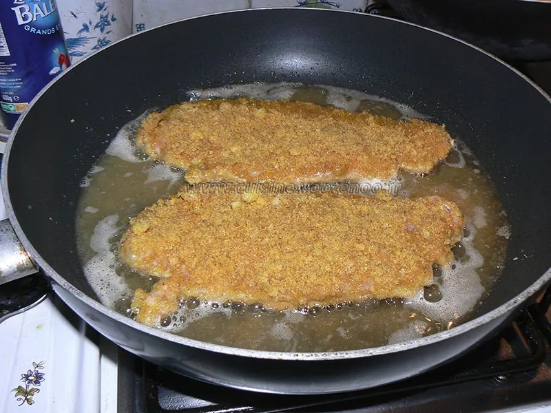 Escalopes de veau panées aux Curly etape2