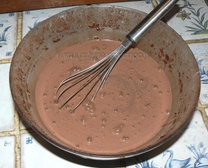 Gâteau magique au chocolat etape1