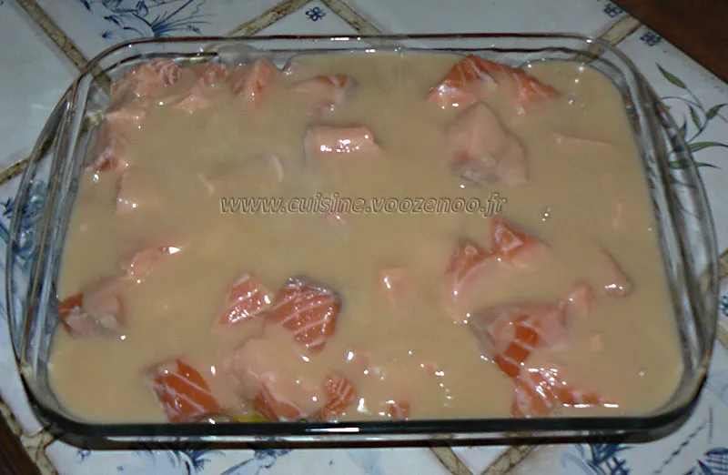 Blanquette de saumon au four etape4