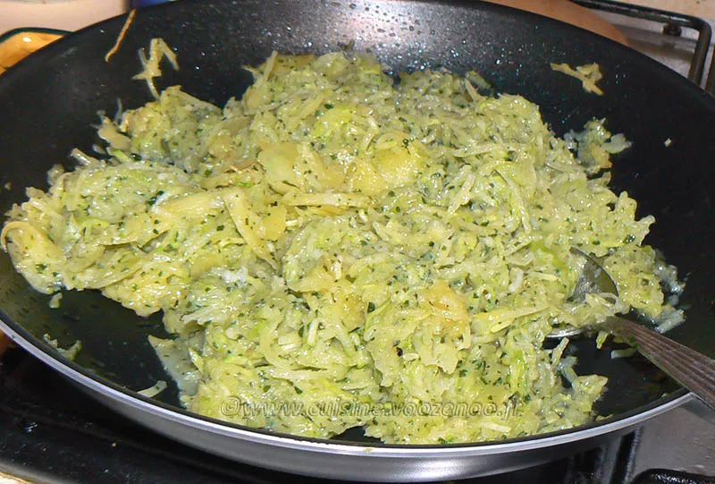 Gaufres pomme de terre courgette etape2