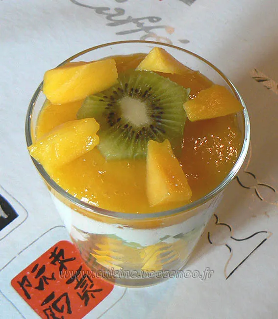 Verrines kiwi, mangue fin2