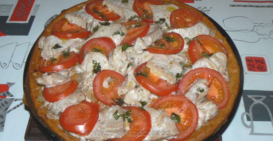 Tarte feuilletée fine au thon frais et tomates slider