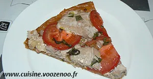 Tarte feuilletée fine au thon frais et tomates