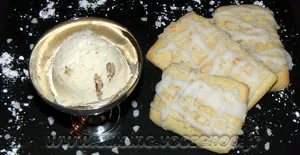 Biscuits aux amandes de Finlande, glace !