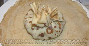 Aumônière de crêpe au chèvre et aux deux poissons