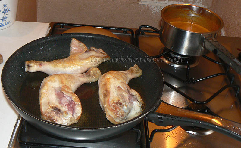 Cuisses de poulet au paprika en papillotes etape3