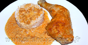 Cuisses de poulet au paprika en papillotes