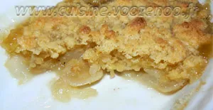 Crumble de fruits d'automne