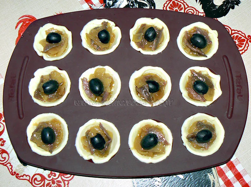 Mini pissaladiere et mini saladiere etape3