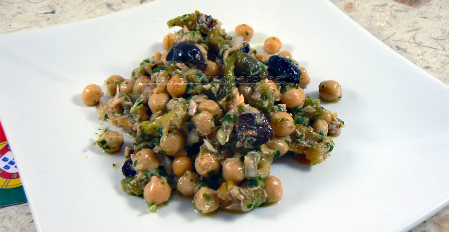 Salade portugaise aux pois chiches