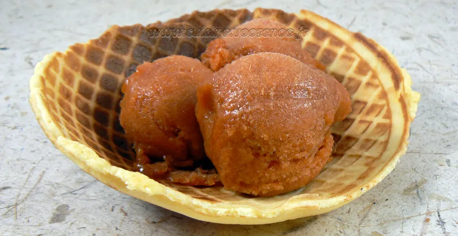 Sorbet à l'abricot