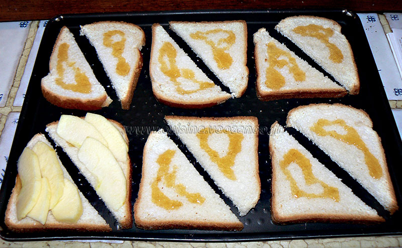 Camembert normand sur toast etape1