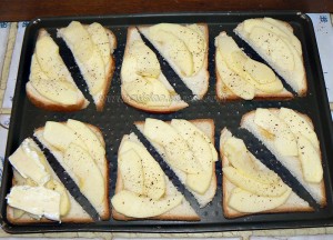 Camembert normand sur toast etape2