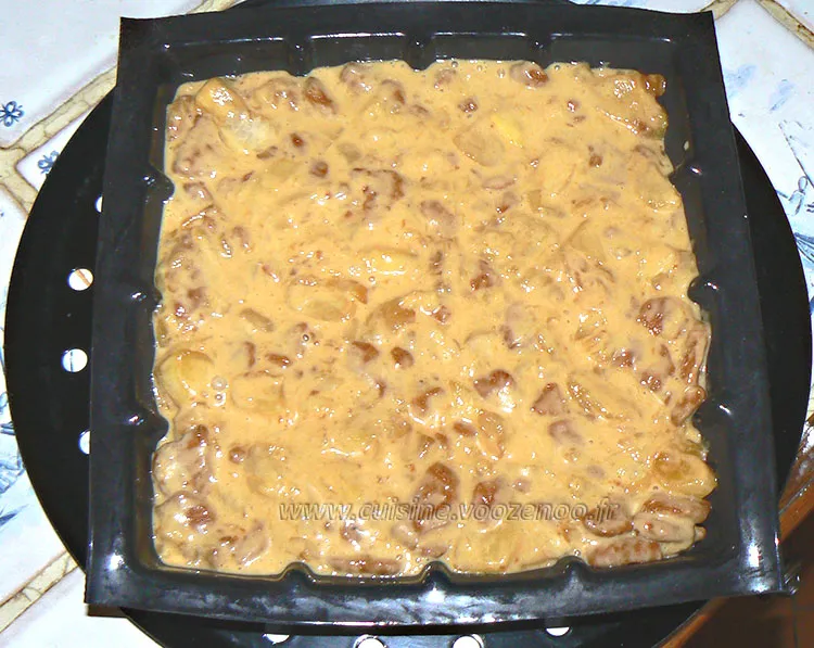 Fondant aux pommes et speculoos etape3