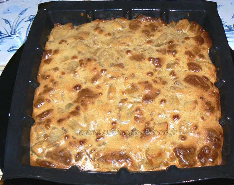 Fondant aux pommes et speculoos fin