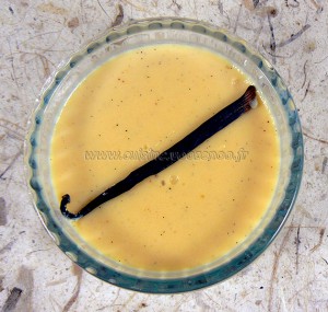 Crème vanillée de l'ile grenade presentation