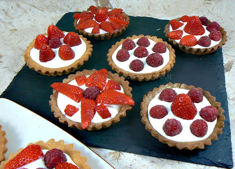 Tartelettes fraises - framboises gourmandes fin4