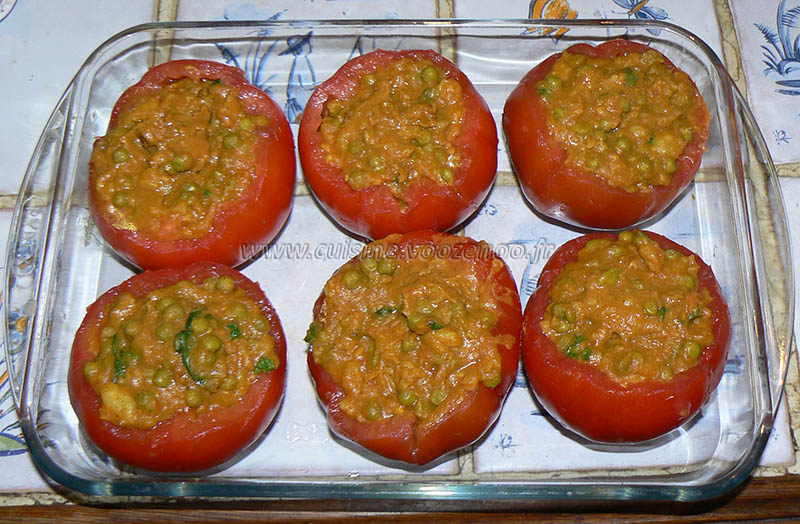 Tomates farcies à l’indienne vegetarienne etape4