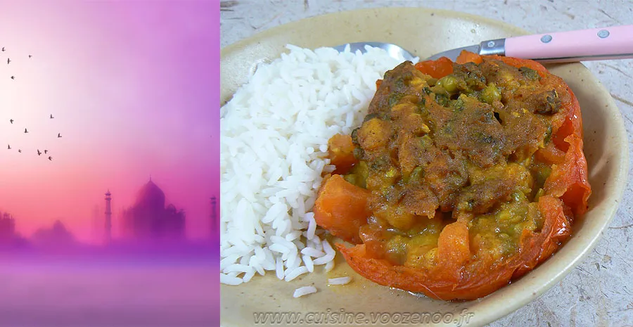 Tomates farcies à l’indienne végétariennes