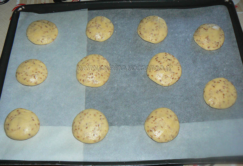 Cookies aux graines de sesame etape4