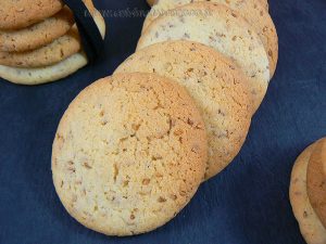 Cookies aux graines de sesame presentation