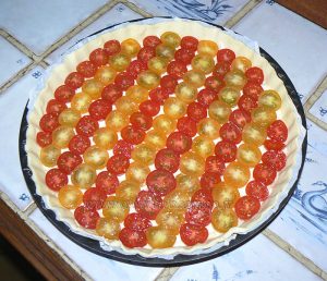 Tarte bicolore aux tomates cerises etape3