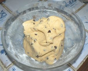 Cookies cup, glace vanille maison et chocolat fondu etape1