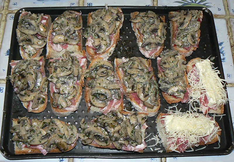 Croustade aux champignons etape2