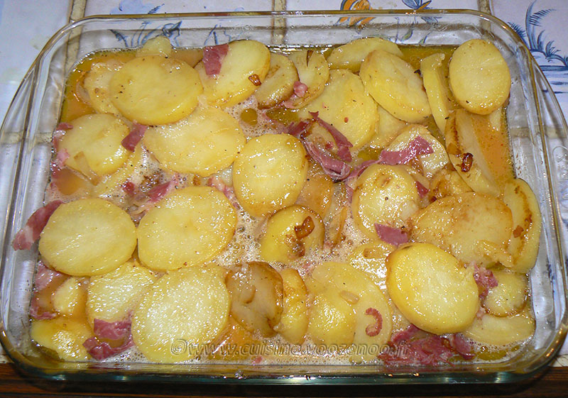 Tortilla de patata au jambon cru etape3