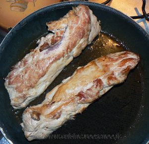 Filet mignon de porc en feuillete moutarde provençale etape1