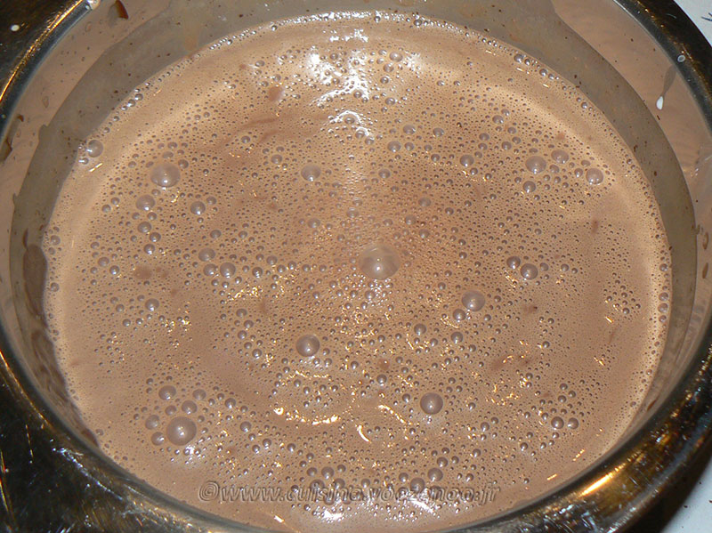 Mousse au chocolat au lait et crème de soja etape2