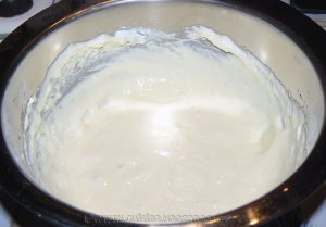 Crème de butternut, saumon sur blinis maison etape2
