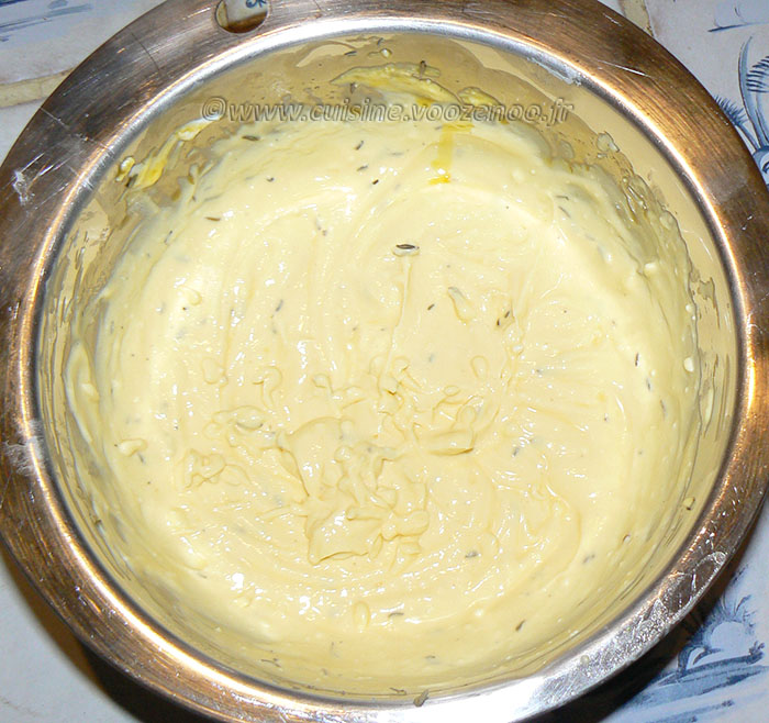 Omelette soufflée au chèvre frais etape1