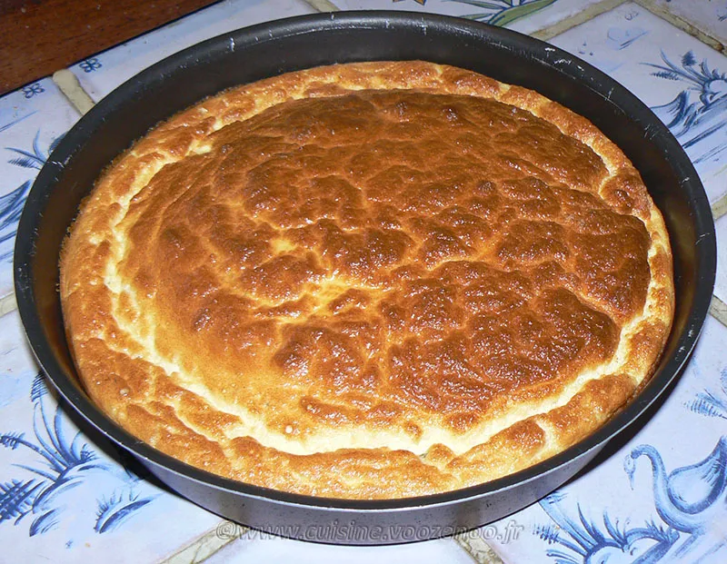 Omelette soufflée au chèvre frais fin