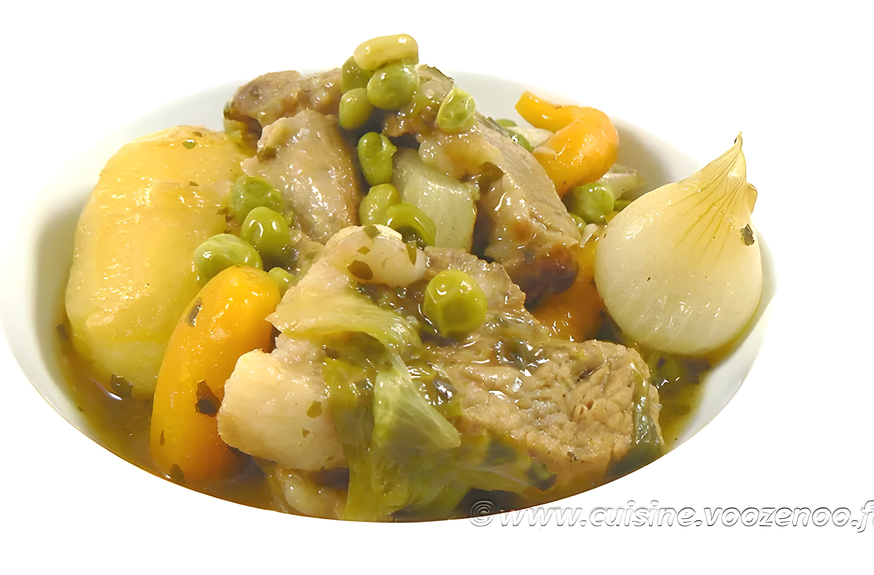 Tendrons de veau, jardinière de légumes primeurs