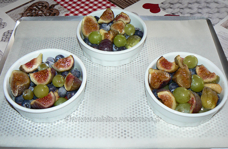 Crumble aux figues et raisins mais pas que ! etape1