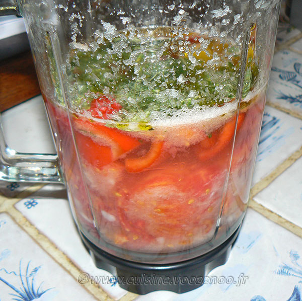 Yeti (glace à l’eau) ou Gaspacho tomate etape2
