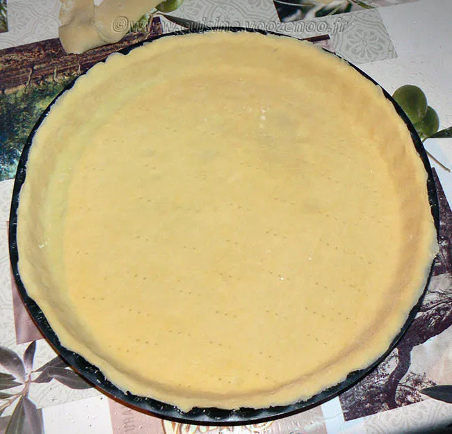 Tarte aux pommes, crème de nougat et raisins secs etape4