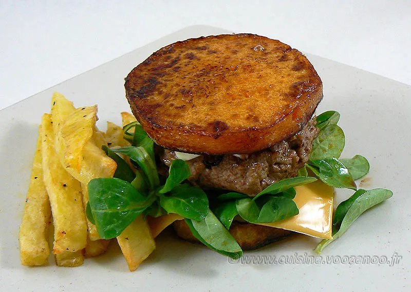 Burger de butternut fin